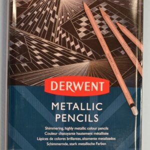 Puuvärikynä Derwent Metallic 12 kpl