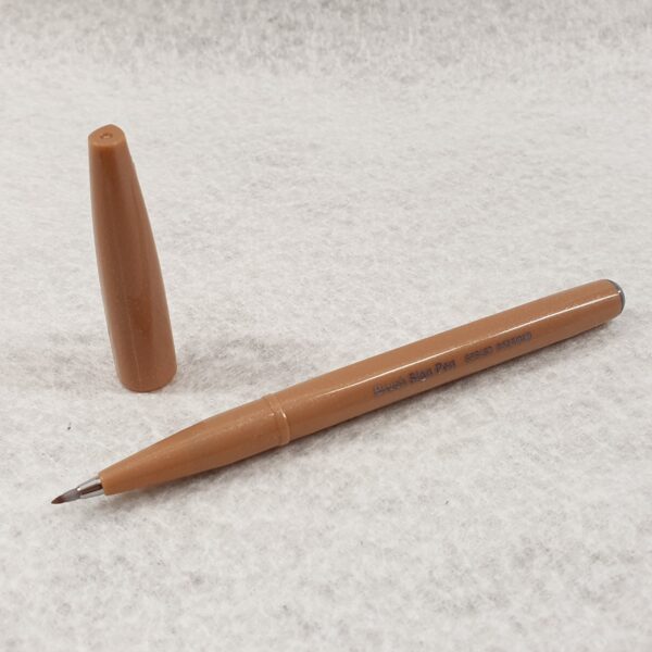 Pentel Brush Sign Pen Pale Brown