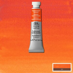 W&N 650 Transparent Orange (3) Vesivärituubi 14 ml