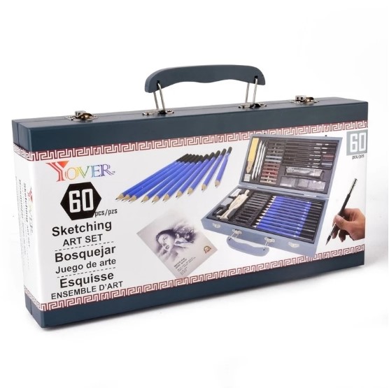 60PcsSketch Pencil Drawing Kit 03