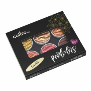 COLIRO Earth Helmiäisvärit 6 väriä