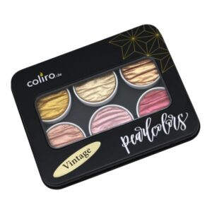 COLIRO Vintage Helmiäisvärit 6 väriä