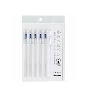 ZIG Kuretake Karappo (Tyhjä) Pen Fine tip 0.4mm 5 Pieces Set - Image 3