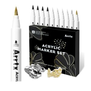 Arrtx Akryylitussi 1 kpl Colors Acrylic Paint Marker Silver