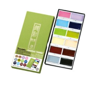 ZIG Gansai Tambi 12 Colors Set 2