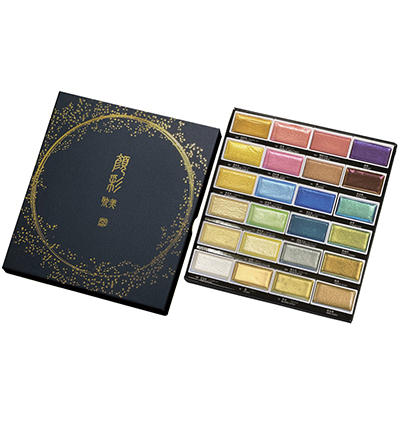 ZIG Gansai Tambi 24 Colour Metallic set 2