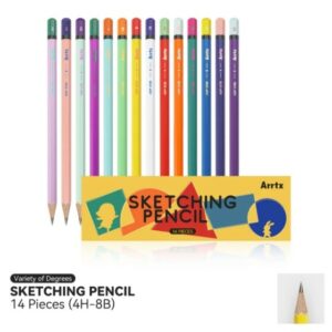 Piirustus sarja Arrtx14 kynää, sketchingset