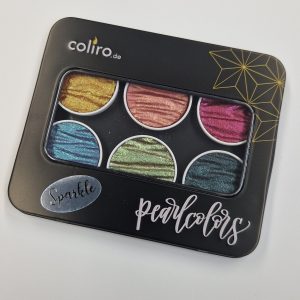 COLIRO Sparkle Helmiäisvärit 6 väriä
