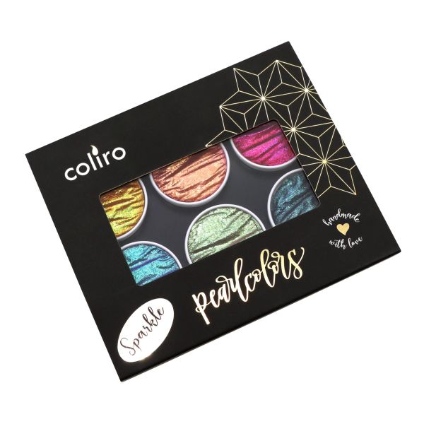 COLIRO Sparkle Helmiäisvärit 6 väriä