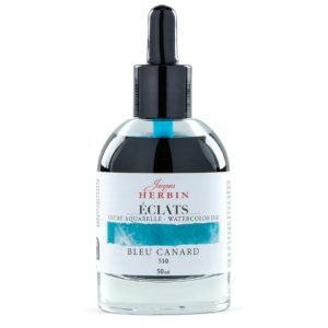 Jacques Herbin Watercolour  Éclats –  Bleu Canard 50 ml
