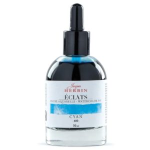 Jacques Herbin Watercolour  Éclats –  Cyan 50 ml